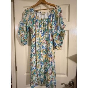 Indigo Rose Floral Dress